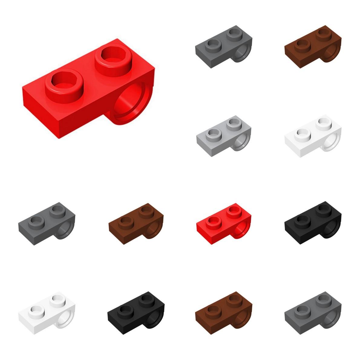 

50pcs 18677 Plate Modified 1x2 Pin Hole on Bottom Brick Collection Modular GBC Toy For Technical MOC Buildings Blocks 50pcs