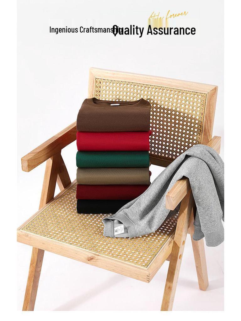 Spring & Autumn Cotton Round Neck Trendy Slim Hoodie for Men & Women