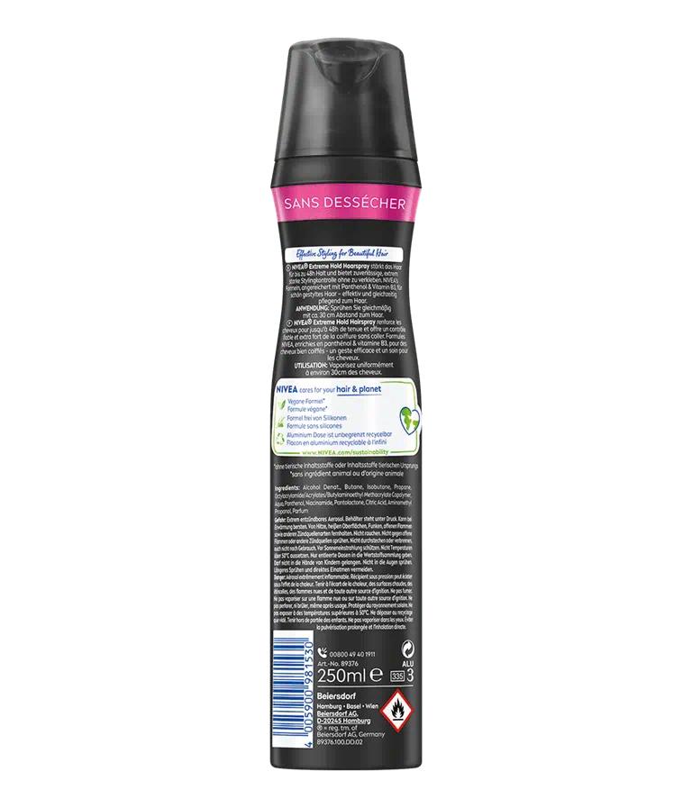 Nivea Extreme Hold Hairspray, Hold Level: 6, 250