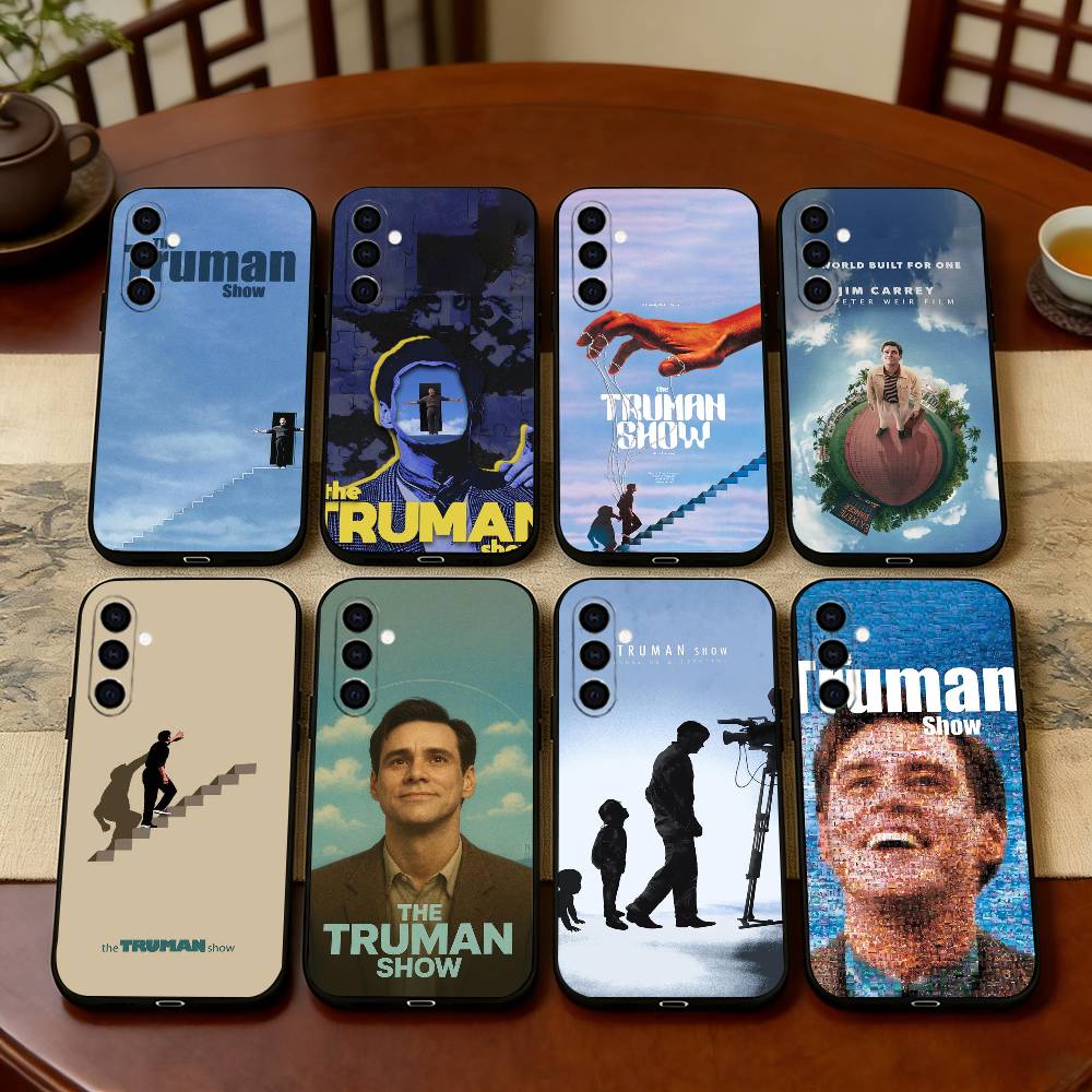 T-The T-Truman S-Show Phone Case Black Silicone Soft For Samsung Galaxy A73,A72,A71,A70,A53,A52,A51