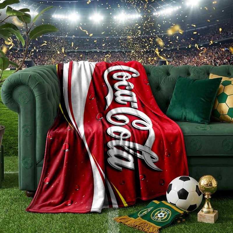 Coca Abstract Art Blanket Lightweight Ideal Bedding Blanket Perfect for Travel, Camping, Living Rooms, Offices, Sofas, Fan Christmas Gift