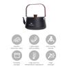 1.1L Ultralight Outdoor Kettle with Wood Handle Boiling Stovetop Pot Portable Lightweight Pot Outdoor Travel Tableware