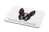Boston Terrier, American Gentleman – Geometric mouse pad with a picture and text | Art-Dog