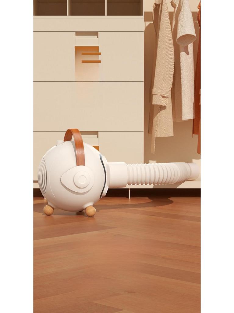 Compact Vertical Electric Heater: Household Desktop Hot Air Blower