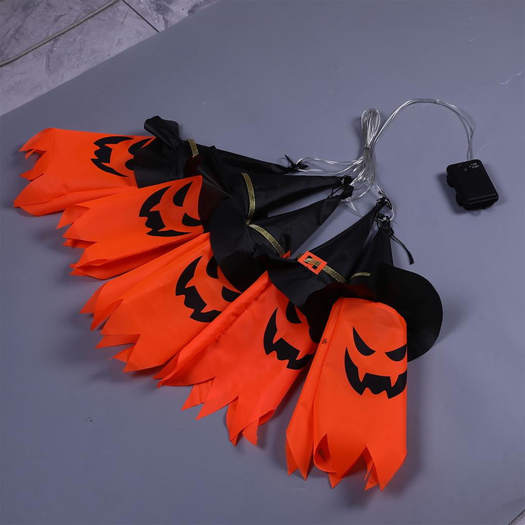 Halloween Funny Light String LED Battery Box Light String Skeleton Carnival Festival Party Yard Festival Decoration, Without Battery