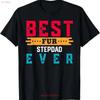 Best Fur STEPDAD Ever T Shirt Funny Pet Lover For STEPDADS Dad M Vintage Washed Slightly Streetwear Stylish Soft Comfortable