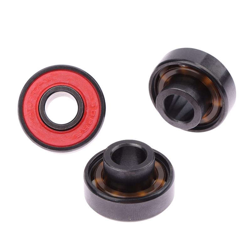 1Pc 608Rs Black And White Ceramic Ball Bearing High Speed Roller Skate Skateboard Wheel Miniature Bearings