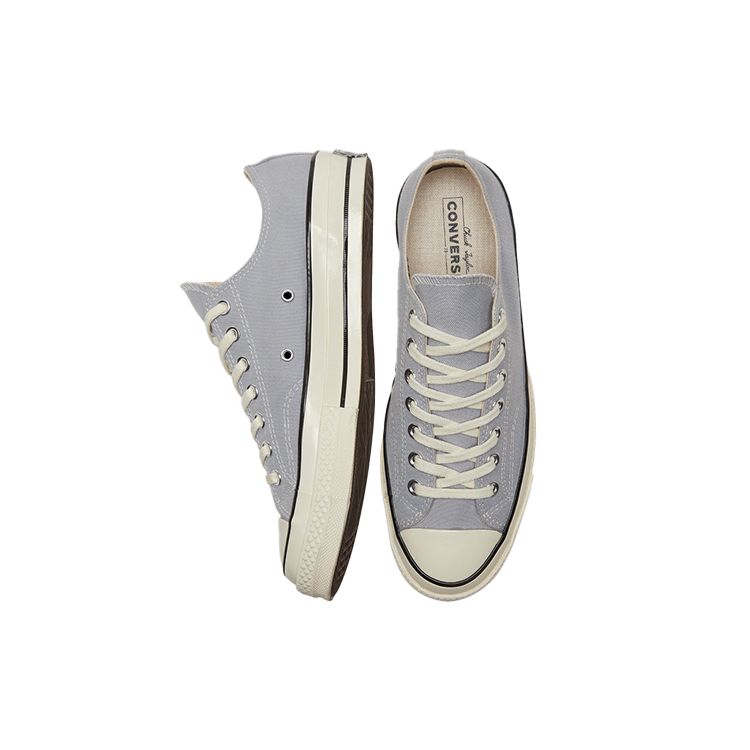 Converse Chuck 70 Low Wolf Grey Unisex Sneakers Black Egret 170555C