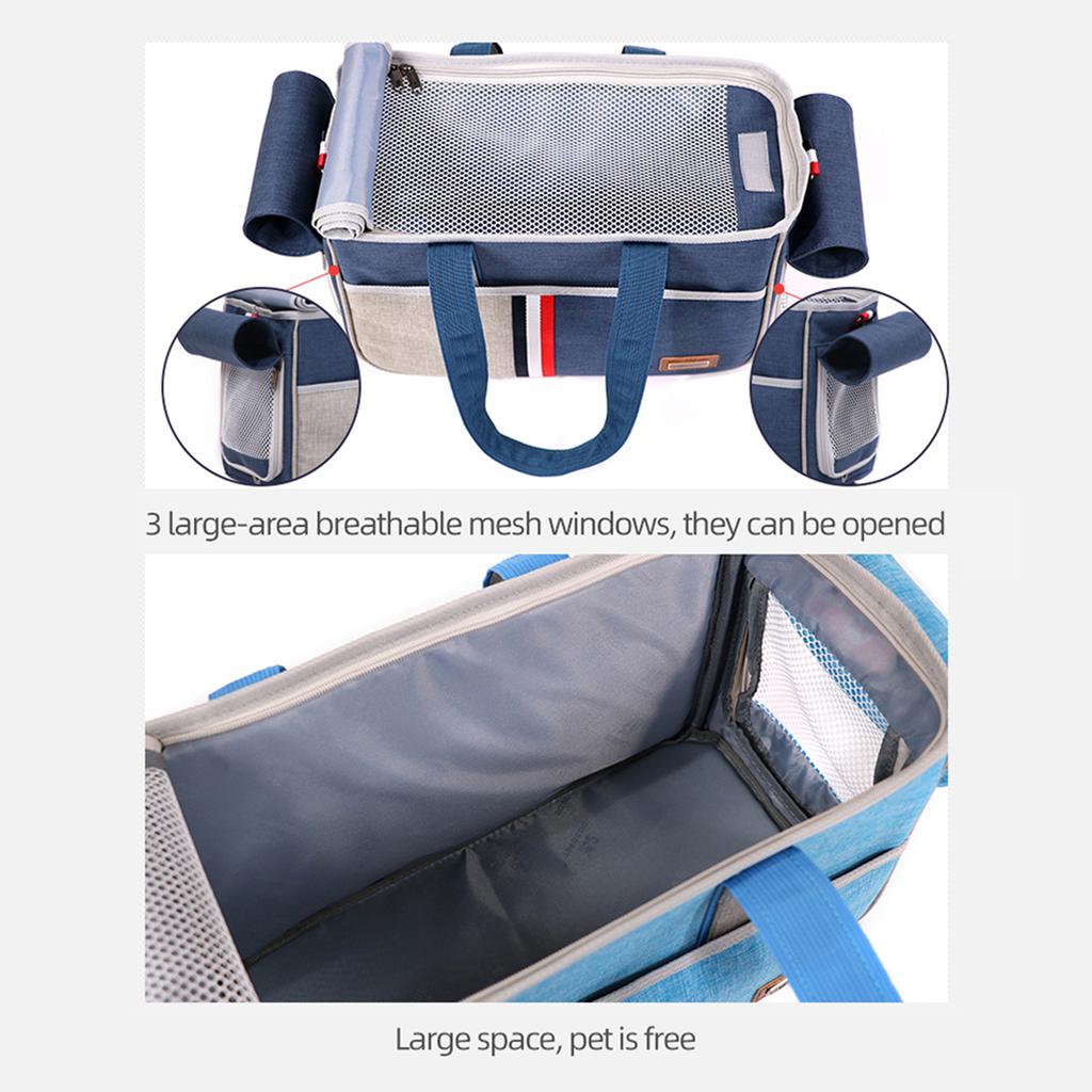 DODOPET Bärbar Husdjursbur Kattbur Hundbur Husdjursresebur Kattbärare Handväska Axelväska för Katter Hundar