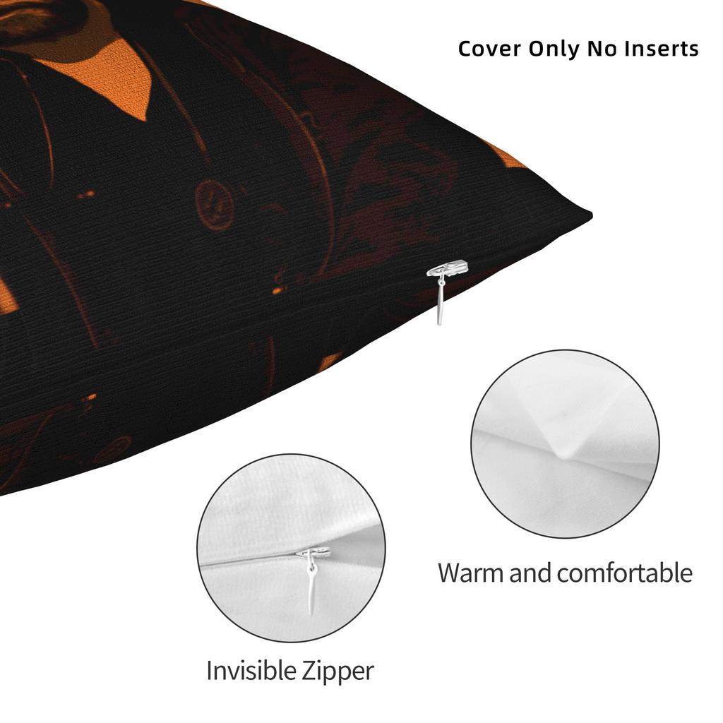 Decorative Pillowcase The Pitt Product Seater Dr. Jack Dr. Robby Pillow Case Cover Zipper Multiple Sizes