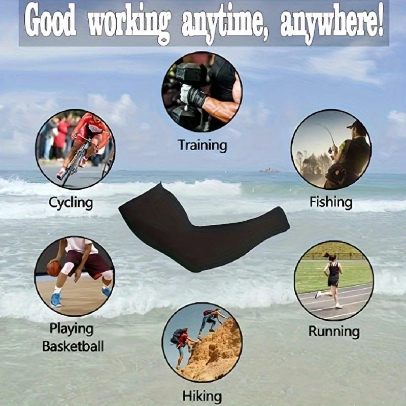 3pcs Ice Sleeves In Solid Colors for Both Men And Women, Summer Arm Covers, Straight Breathable Arm Sleeves Suitable for Cycling