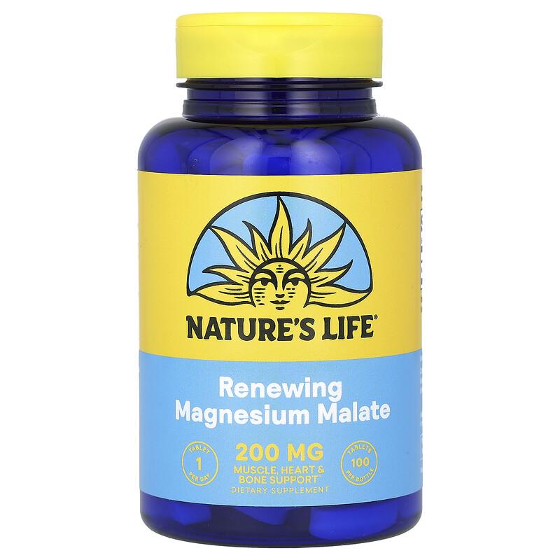 Renewing Magnesium Malate, 200 mg, 100 Tablets