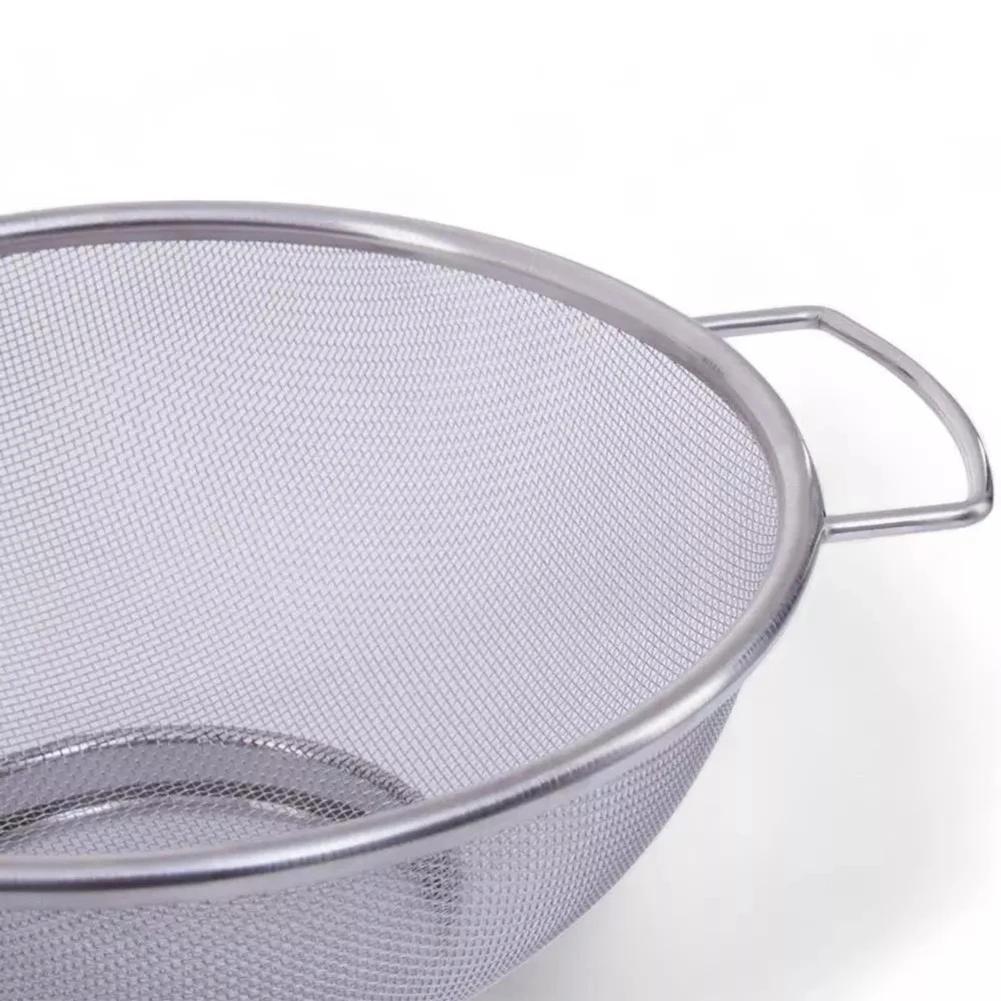Doppelgriff Sieb Küchensieb Küche Hochwertiges Material Vielseitiges Küchenwerkzeug Bequemer Griff 20 cm Durchmesser