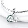 Copper Original Four-Leaf Clover Seven-Spotted Ladybug U-Shaped Horseshoe Pendant Beads Fit Bracelet Women Diy Fine Gift