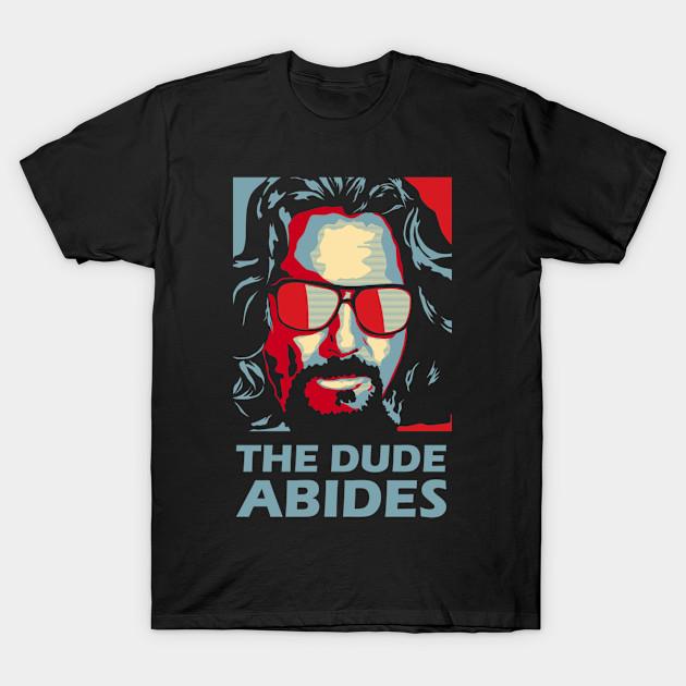 Men Black Print T-shirt Big Lebowski Coen Craftsmanship No-Cut Transfer Paper Print Cotton Tshirt 2XL чёрный