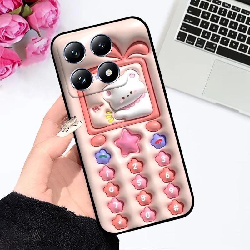 Cartoon Case For Xiaomi 14 14T Pro Fashion Printing Phone Protector Cover For Xiaomi Mi 14T 14 15 Soft TPU Silicone Funda Bumper