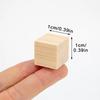 50/200/400 Stück Unfertige Leere Mini DIY Holzquadratblöcke 1cm Holz Vollwürfel Für Holzbearbeitung Handwerk Puzzle Herstellung Material