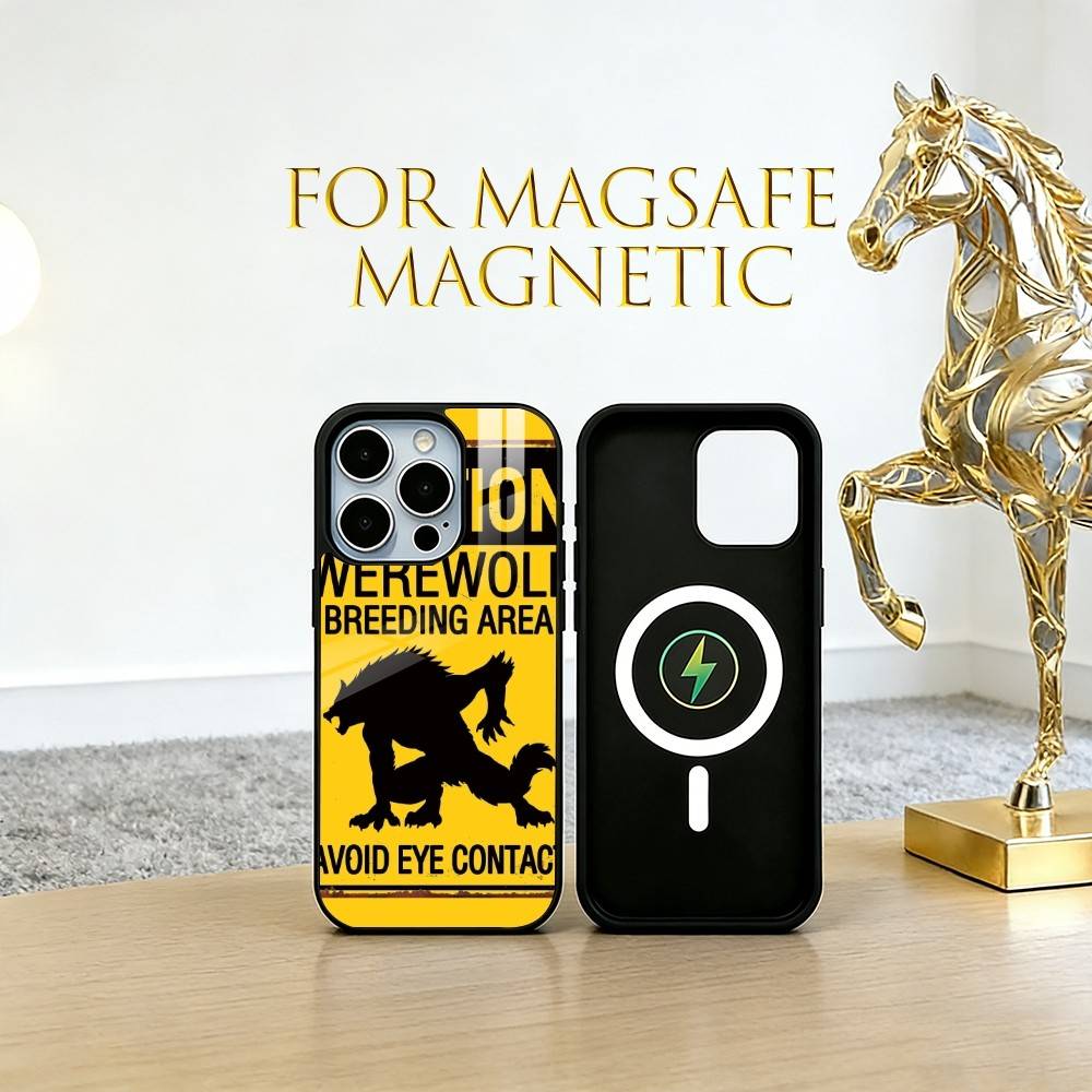 

Warning tape Phone Case For iPhone17,16,15,14,13,12,11 Plus,Pro Magnetic For Magsafe Wireless Charging iPhone11ProMax