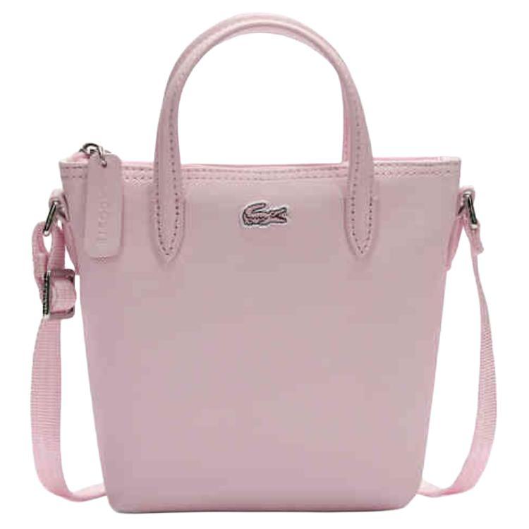Lacoste Fashion Commuter PVC Shoulder Tote Bag Small Women bags Light-Pink NF2609PO-Q49 Light Pink Red