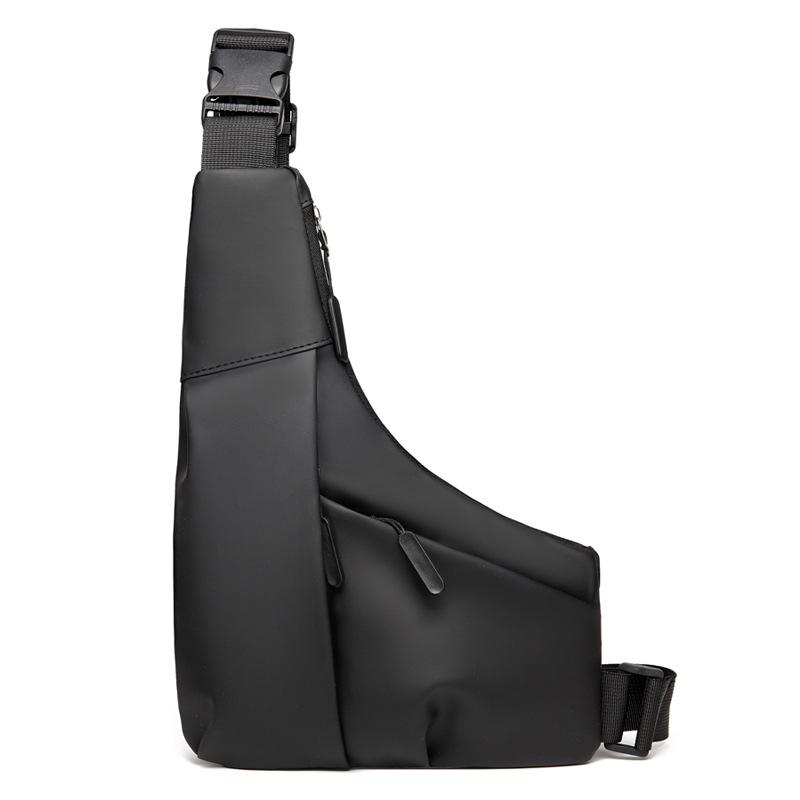 Men's Multifunctional Crossbody Triangle Bag - Casual Shoulder and Sports Chest Bag for Outdoor Cycling