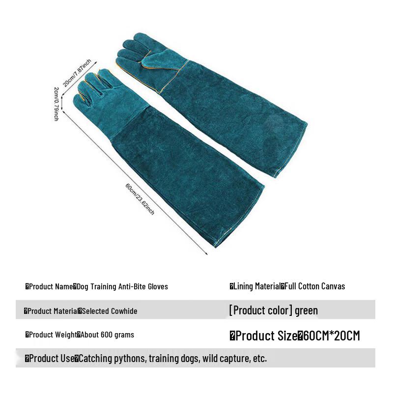 Thickened Long Dog Training Anti-Bite Gloves