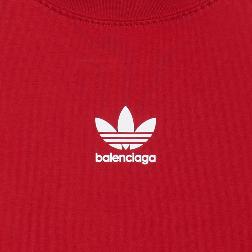Balenciaga x Adidas Originals Balenciaga X Adidas FW22 T Shirt Loose Fit Men's Red 739101TNVA66542