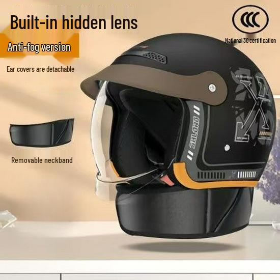 3C Certified All-Season Electric Scooter Helmet: Safety, Anti-Fog, Winter Warm for Men & Women