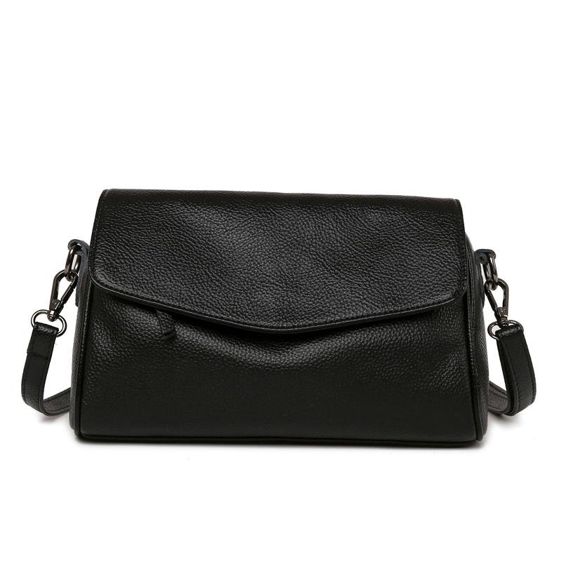 2025 New Genuine Leather Women's Shoulder Bag Simple Cowhide Ladies Handbags Satchel Bag Female Commuter Shopping Daily Tote Bag