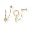 Trendy Rhinestone Tassel Ear Cuff: Versatile European and American Fashion Earrings for Women