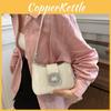 Summer Street Fashion 2024 Womens Shoulder Bag Small Square Pu Leather With Stitching