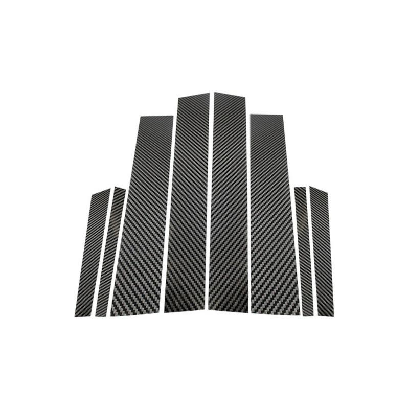Real Carbon Fiber B Pillar Trim Sticker Panels For BMW X6 2009-2014 Car Exterior Styling Accessories Kit Sets Replacement Panels