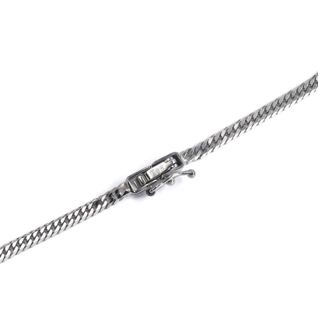 Platinum 850 Kihei Bracelet 6 Sides Double 18cm Pt850 Mint Certification Mark Platinum Chain [Speranza] 4.5g