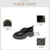 Women's 2025 spring and autumn new retro British style student versatile lace-up thick sole height increase single