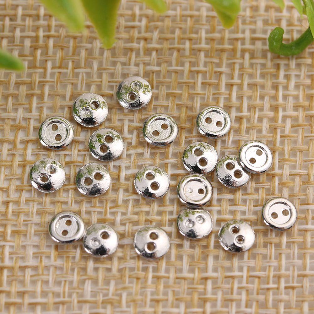 Dollhoues Miniature Clothing Sewing Craft Dolls Strap Buckles DIY Doll Clothes Mini Metal Buttons