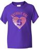 Birthday Girl Age 5 Five Girls Kids T-Shirt In Glitter Birthday Gift Age 1-13