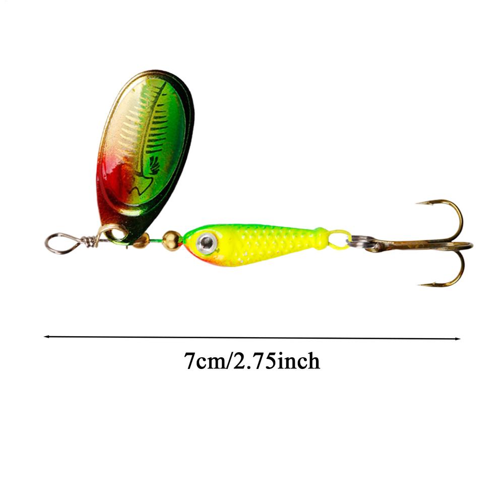 

Fishing Spinner Baits Jigging Fishing Spinners With Hooks Metal Tackle Surf Casting Accessories For Freshwater Deep Water синій