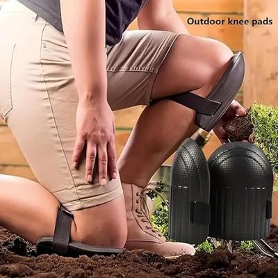 Gardening Knee Pads for Women and Men, 1 Pair Lightweight Waterproof Foam Knee Pads with Elastic Hook Loop Straps for Work House Cleaning