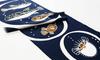 Dyeing Anbo Hand Towel Navy Authentic Made in 35cm x 100cm "Fugu" Blue, Dyed, 100% Cotton, Tokuoka, Japan,