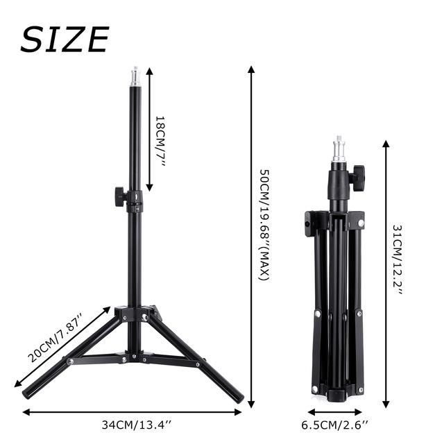 LED Selfie Ring Light Photography Lights Warm Cold Lamp With Tripod Dimmable USB Remote Control For Phone Video Live Fill Lamp
