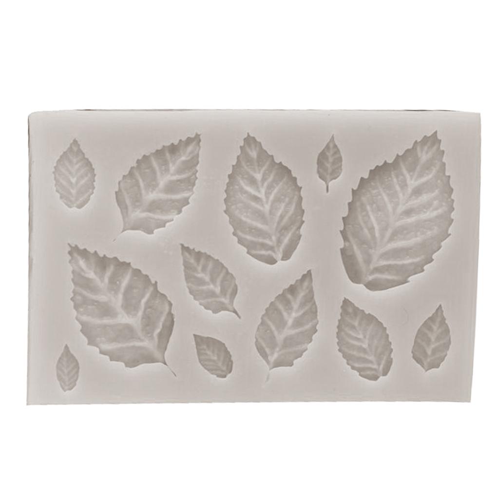 Leaf Fondant 3D Maple Leaf Rose Shaped Leaves DIY Cake Mold Cupcake Decoration Tool