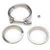 2" 2.5" 3" 3.5" 4" V-Band Clamp With Flange Male Female Stainless Steel Fit for Exhaust System, Turbocharger, Downpipe, Muffler
