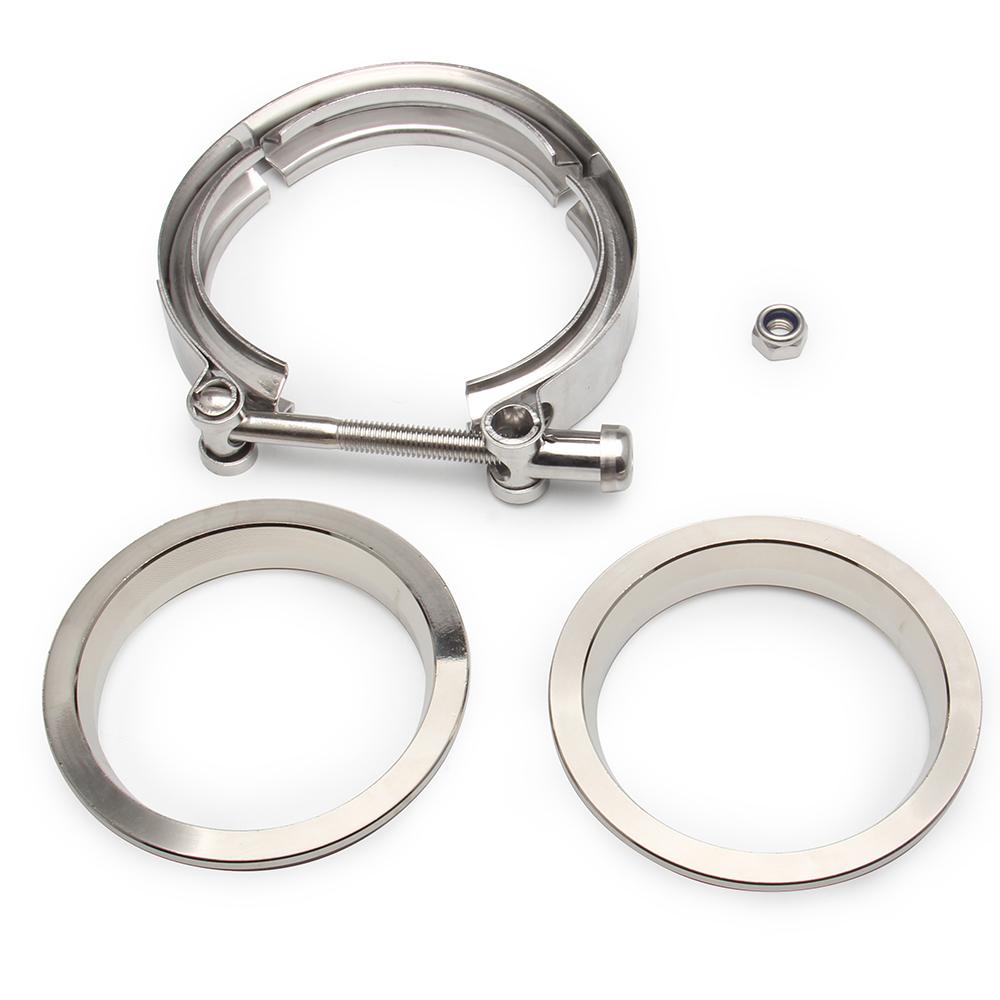 2" 2.5" 3" 3.5" 4" V-Band Clamp With Flange Male Female Stainless Steel Fit for Exhaust System, Turbocharger, Downpipe, Muffler