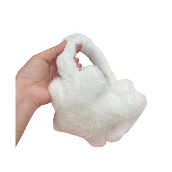 Women Earmuffs Star Design Solid Color Windproof Coldproof Outdoor Riding Earmuffs Adjustable Winter Ear Warmers