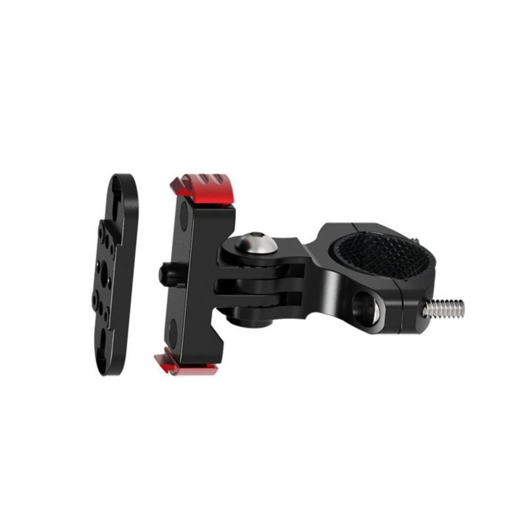 Aluminum Alloy Action Camera Bike Mount Featuring Magnetic Quick Release And Damping Rotations Adjustment For Multiple T