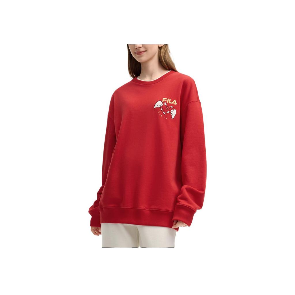 New FILA ORIGINALE Sweatshirt Unisex Legend Red F11U519202F-RD