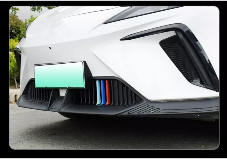 For MG 4 MG4 EV EH32 MuLan 2022 2023 2024 ABS Grille W Around Trim Racing Grills Trim Front Grille Trimmed In 3 Colors Car Styling