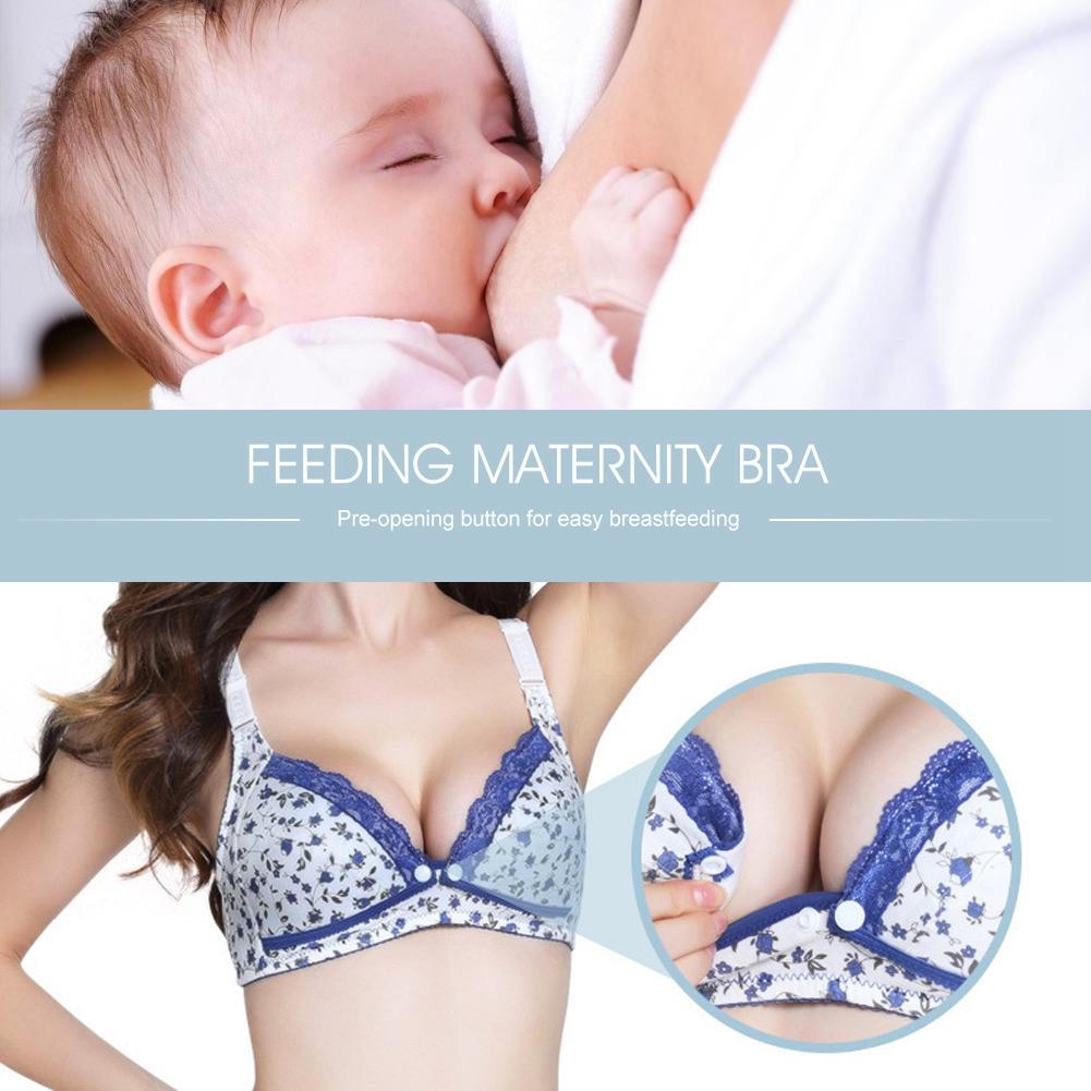 Pre opening Cotton Breast Feeding Maternity Nursing Bra Sleep Bras for Nursing Pregnant Women