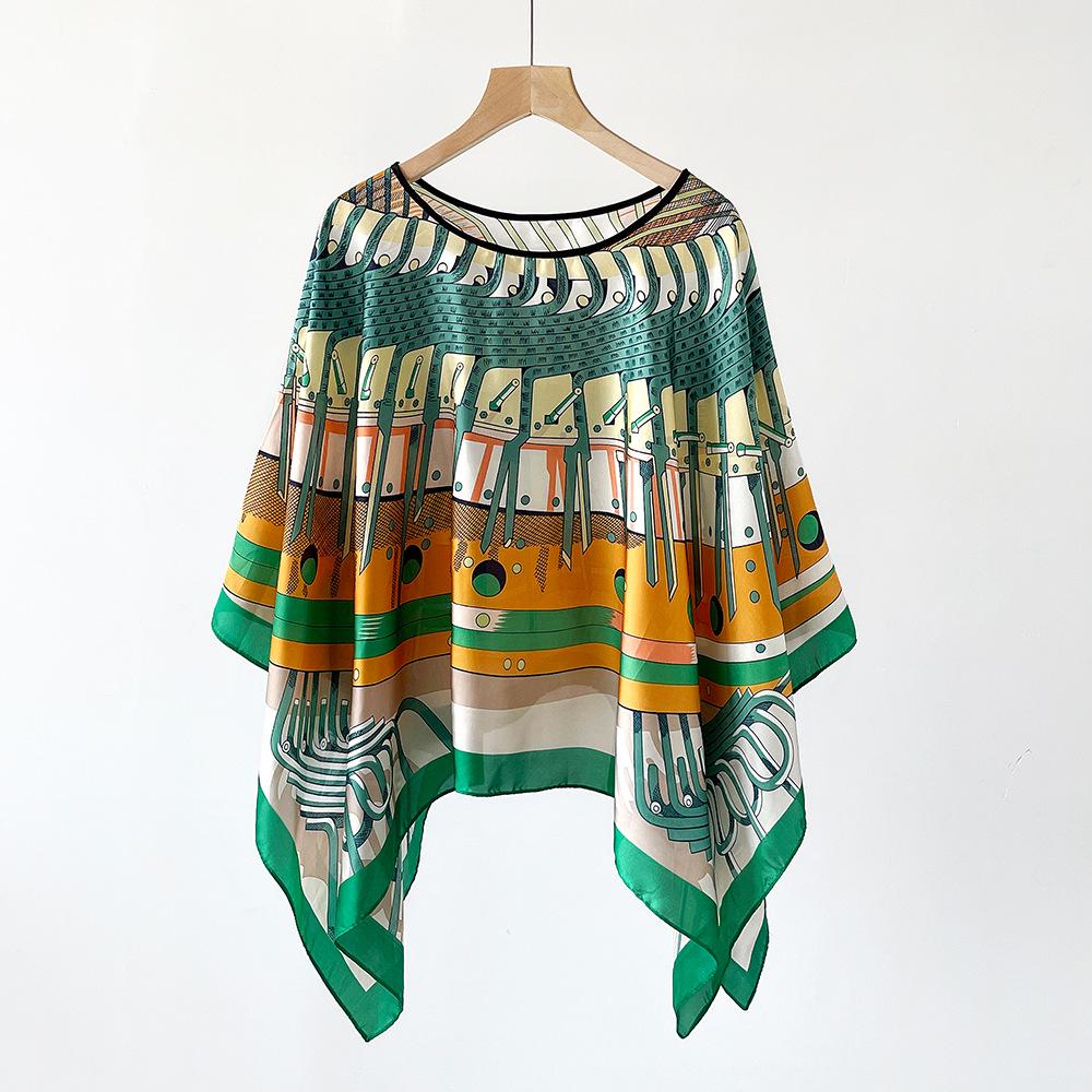 Summer Lightweight Sun Protection Totem Scarf for Seaside Vacations