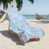 Microfiber Bath Towel with Pink Bow Design Lightweight Quick-Dry for Beach Pool Camping Picnics Contemporary Style