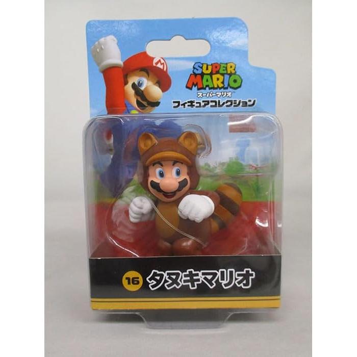 San-Ei Trading Super Mario Tanooki Mario Figure Collection FCM-016, Approx. 6cm Tall, Articulated